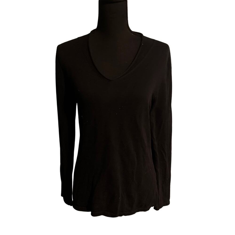 J.Jill Black Long-Sleeve Sweater – Size S